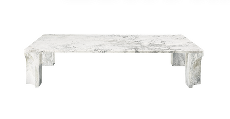 Gubi Doric Soffbord, 140x80 cm - Honey Amber Marble - Jacobsen Plus