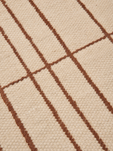 FermLiving Sen Rug Matta, Pergament/Kastanj - 2 - Jacobsen Plus