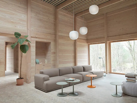 Connect Soft Modulär 3 pers. soffa, kombination 1 från Muuto - Re-Wool 128 - Jacobsen Plus