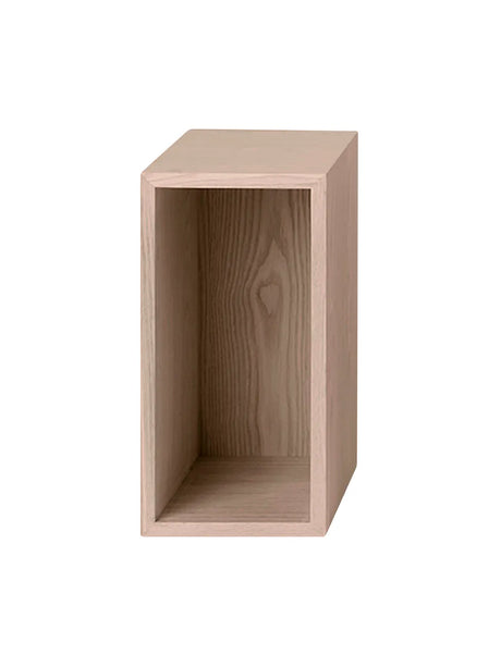 Stacked Bokhylla, liten från Muuto - Ljusgrå / Åbent (utan ryg) - Jacobsen Plus