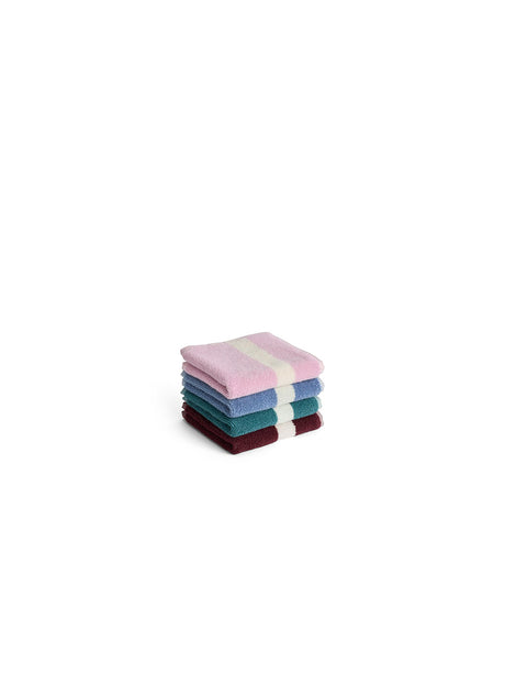 Stripe tvättlapp från HAY - Burgundy - Jacobsen Plus