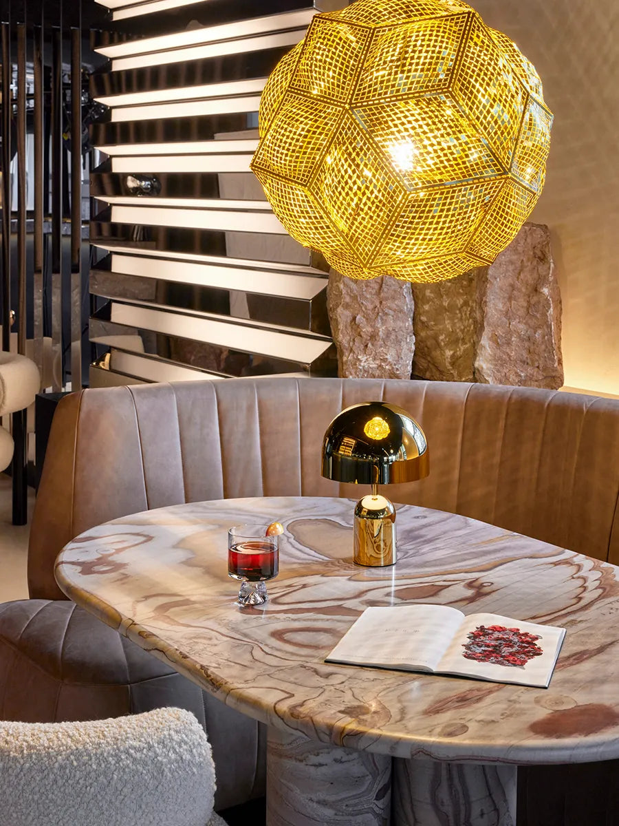 Bell Portable Bordslampa, guld från Tom Dixon
