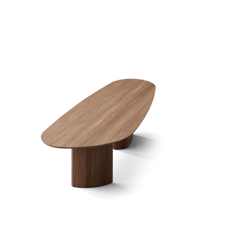Tangent matbord, rektangulärt oljad valnöt från DK3 - L240 x W110 x H72 cm - Jacobsen Plus