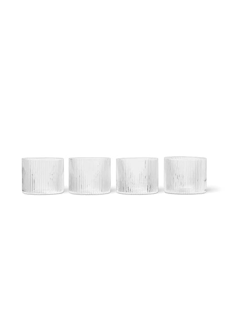 Ripple Low Glas, Set om 4 från Ferm Living - Jacobsen Plus