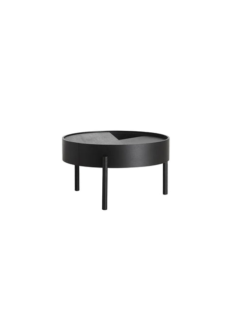 Arc Soffbord, Ø 66 cm från Woud - Black painted ash - Jacobsen Plus