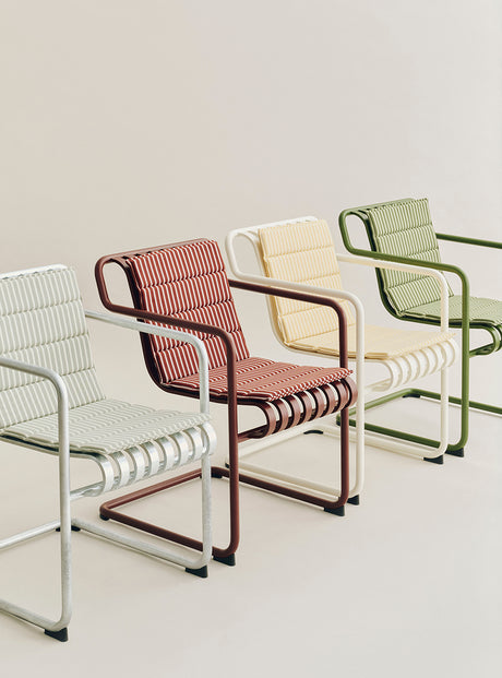 Terrazza Fällbar sittdyna från Hay - Olive bold stripe - Jacobsen Plus