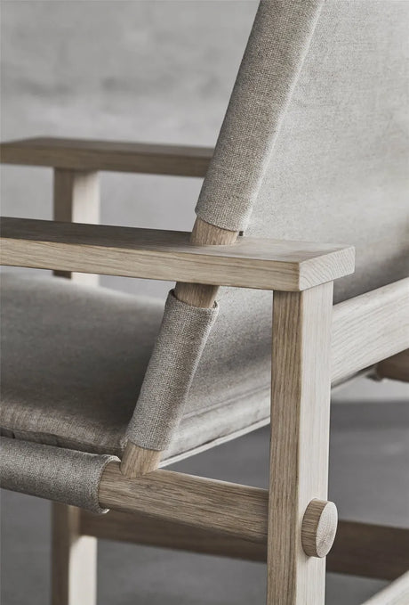 The Canvas Chair, såpbehandlad ek naturfärgad canvas av Børge Mogensen - 4 - Jacobsen Plus