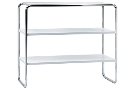 B 22 a bokhylla från Thonet - Open-pore ash lacquered pure white RAL 9010 - Jacobsen Plus