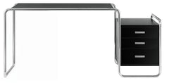 S 285/1 Skrivbord, krom från Thonet