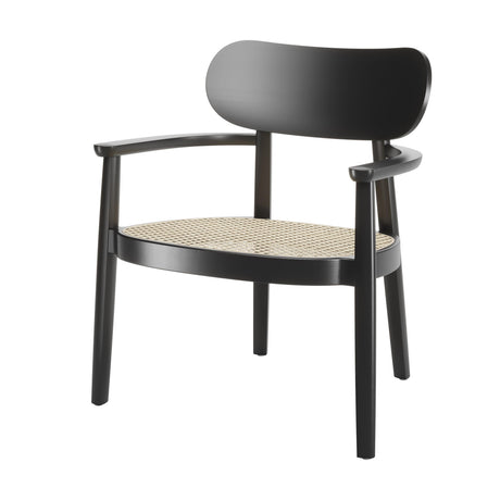 119 F fåtölj från Thonet - Nature - Stained beech black TP 29 - Jacobsen Plus