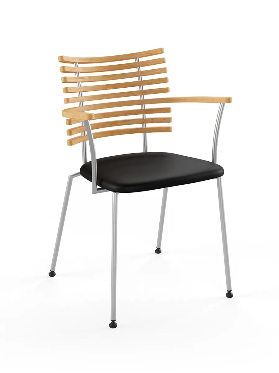 Tiger Armstol, svart läder från Naver Collection - 21 - Jacobsen Plus