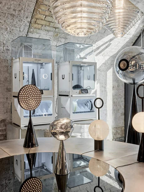 Melt Portabel bordslampa, silver från Tom Dixon - 5 - Jacobsen Plus