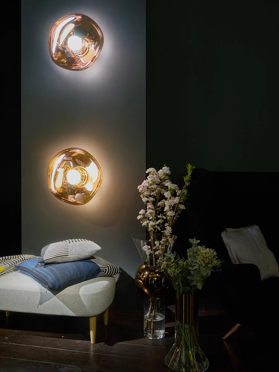 Melt Surface Vägglampa, guld från Tom Dixon - 3 - Jacobsen Plus