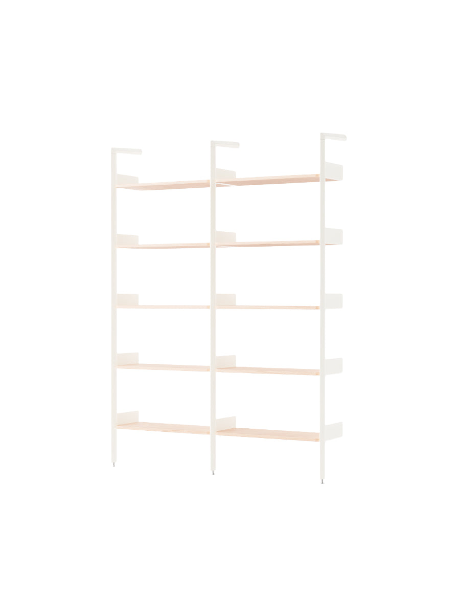  - Alabaster w. Lacquered Oak shelves - Jacobsen Plus