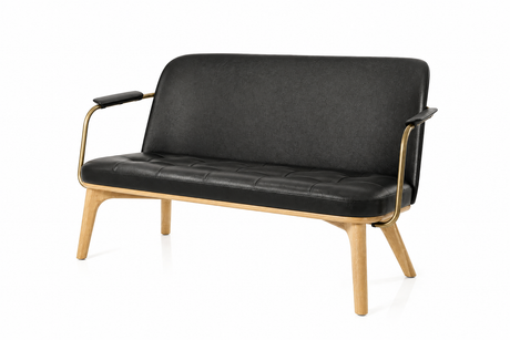 Utility 2-sits loungsoffa, ek, Camo Sierra Black CMHR från Stellar Works - 1 - Jacobsen Plus