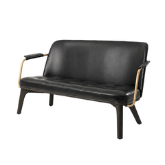 Utility 2-sits loungesoffa, onyx ek, Caress 1509 HR från Stellar Works