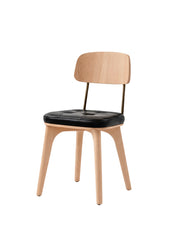 Utility Chair V Ek naturlig Bellagio Svart 7925 från Stellar Works