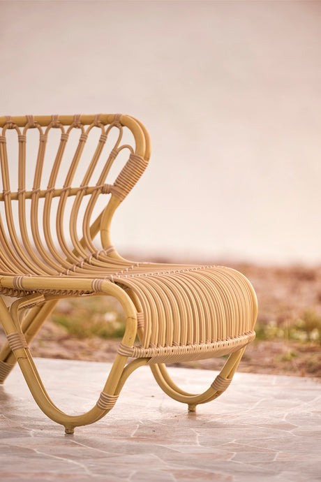 Fox Exterior Fåtölj, Natur från Sika-Design - Ingen dyna - Jacobsen Plus