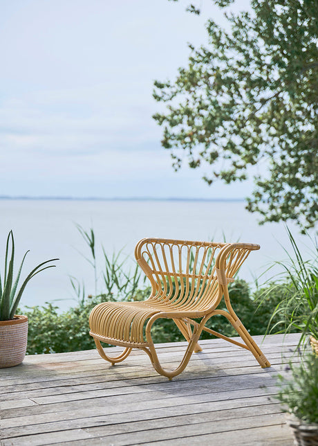 Fox Exterior Fåtölj, Natur från Sika-Design - Ingen dyna - Jacobsen Plus