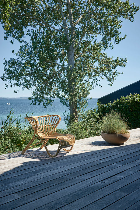 Fox Exterior Fåtölj, Natur från Sika-Design - Ingen dyna - Jacobsen Plus