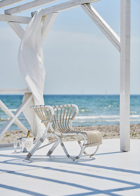 Fox Exterior Fåtölj, Dove White från Sika-Design - Ingen dyna - Jacobsen Plus