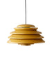 Hive pendellampa, gul av Verner Panton