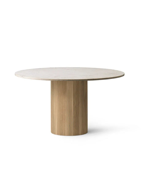 Cabin bord Ø130, beige marmor från Vipp - Lys eg - Jacobsen Plus