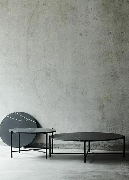 Round Coffee Table 90, svart marmor från HANDVÄRK - 2 - Jacobsen Plus
