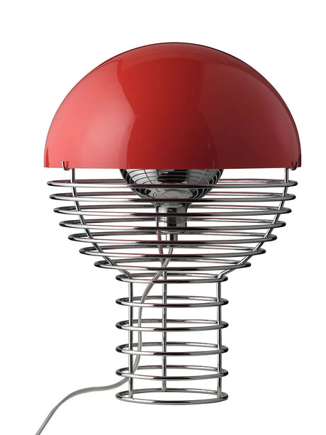 Wire Bordslampa Ø30, röd av Verner Panton - 2 - Jacobsen Plus