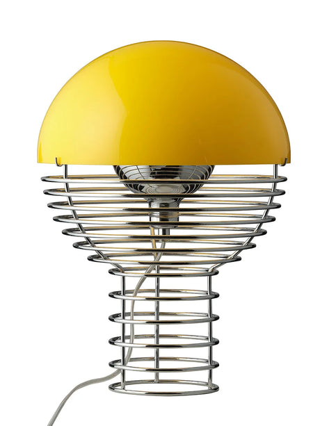 Wire Bordslampa Ø30, gul av Verner Panton - Jacobsen Plus