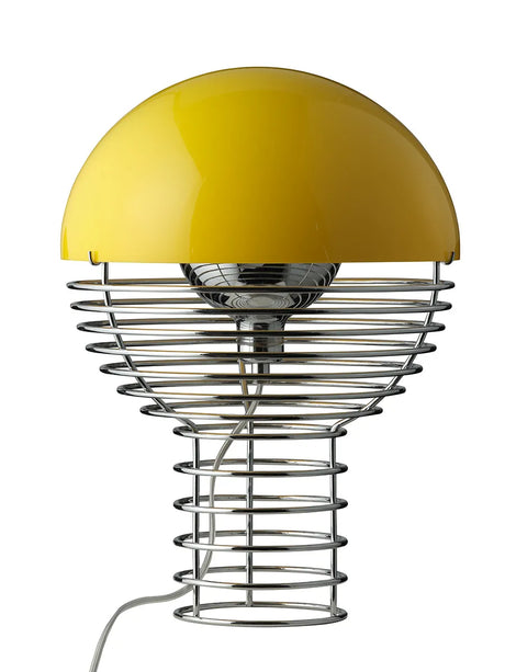 Wire Bordslampa Ø30, gul av Verner Panton - 2 - Jacobsen Plus