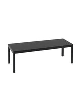 Workshop soffbord från Muuto - 120 x 43 cm / Black linoleum - black oak - Jacobsen Plus