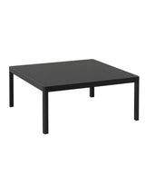 Workshop soffbord från Muuto - 86 x 86 cm / Black linoleum - black oak - Jacobsen Plus