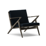 Z Chair, svartlackerad ek från DK3 - Sortlakeret eg - Alpaca 1108 - Jacobsen Plus