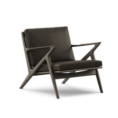 Z Chair, svartlackerad ek från DK3