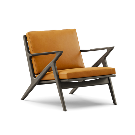 Z Chair, svartlackerad ek från DK3 - Sortlakeret eg - Balmoral 02 - Jacobsen Plus