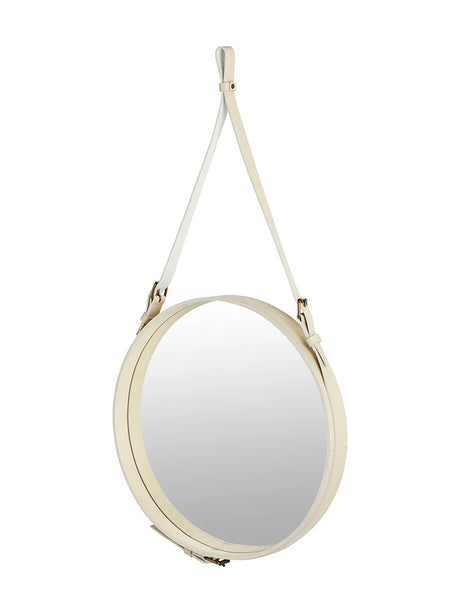Adnet Wall Mirror Ø58 cm, krämfärgad från GUBI - Jacobsen Plus
