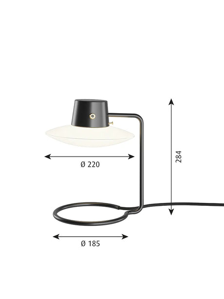 AJ Oxford 280 Bordslampa från Louis Poulsen - Opal - Jacobsen Plus