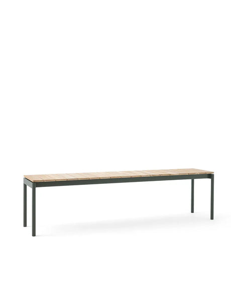 Ville AV28 Trädgårdsbänk, 180x40 från &Tradition - Brons Green - Jacobsen Plus
