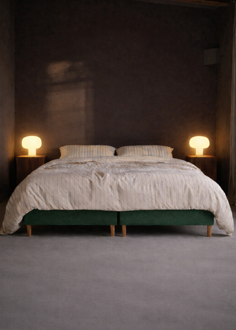 Jacobsen Plus Beds – Classic Box Säng, Grön - 180 x 200 cm / Medium-medium - Jacobsen Plus