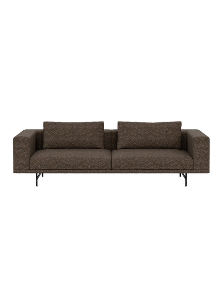 Vipp - Loft 3-sitssoffa - Bark - Svart pulverlakeret stel - Jacobsen Plus