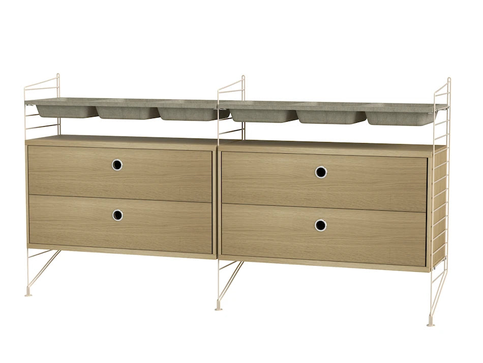Sovrum, bundle G från String - Beige - eg - Jacobsen Plus