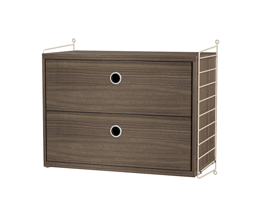 Sovrum, paket A från String - Beige - valnød - Jacobsen Plus