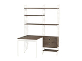 Kontor, paket E från String - Beige - valnød - Jacobsen Plus
