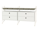 Sovrum, bundle G från String - Beige - vit - Jacobsen Plus