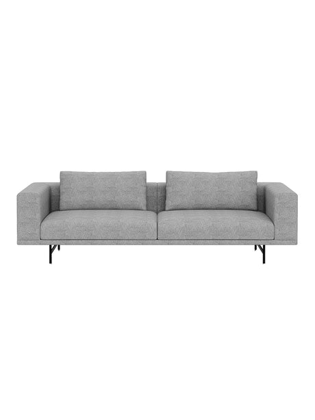 Vipp - Loft 3-sitssoffa - Bark - Svart pulverlakeret stel - Jacobsen Plus
