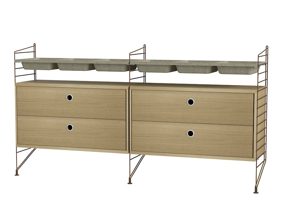 Sovrum, bundle G från String - Brun - eg - Jacobsen Plus