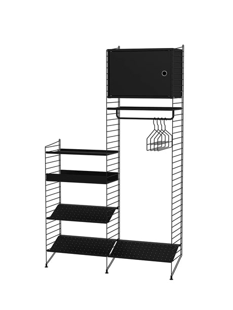 Hallway U, entrébokhylla från String Furniture - Black - Jacobsen Plus