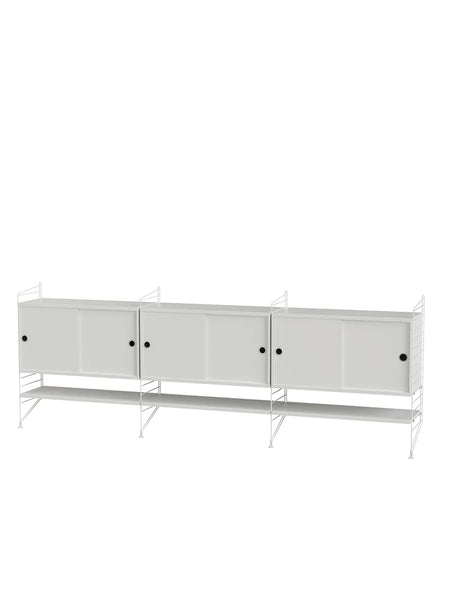 Bokhylla, Living room F från String - Ek - vit - Jacobsen Plus