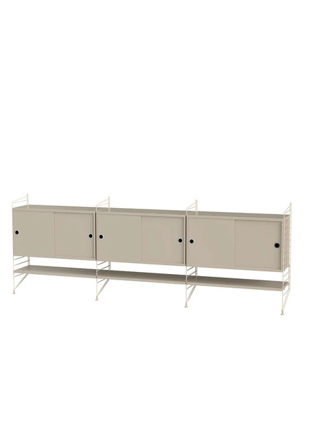 Bokhylla, Living room F från String - Ek - vit - Jacobsen Plus